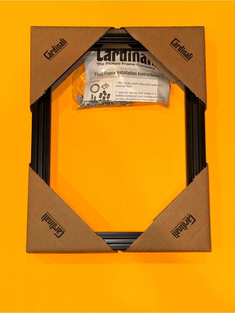 Cardinali 9”x12” 3/4” Floater Frame Black w/Framing Wire & Hardware BRAND NEW